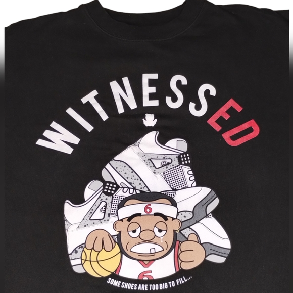 Entree LS Sweater Pullover Graphic Sneakers Witnessed Black SIZE XL For Men - Picture 4 of 10